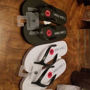 Calvin Klein flip flops